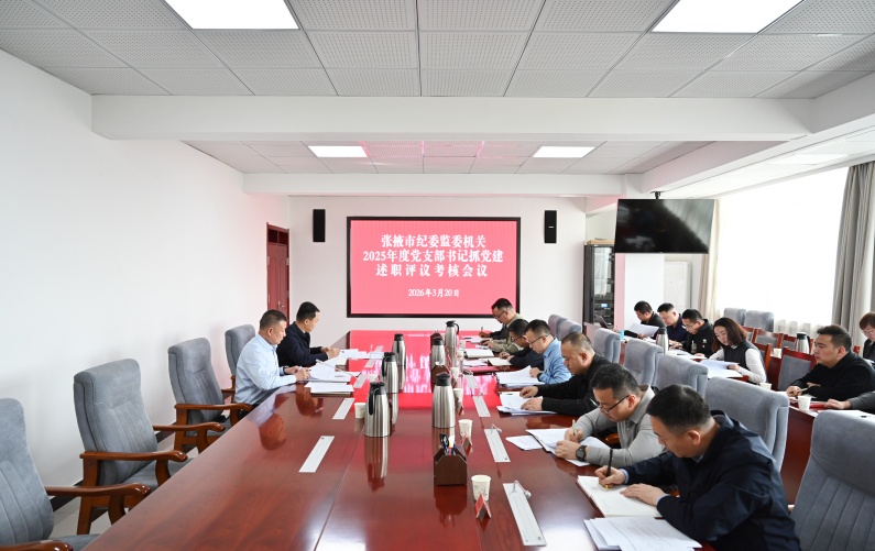 市纪委监委召开2025年度党支部书记抓党建工作述职评议考核会议